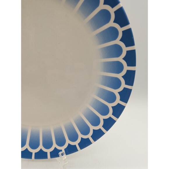 Martha Stewart Macy's Lorraine Stencil Dinner Plate Gerbera Cobalt Replacement - Picture 2 of 5